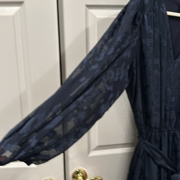 Blue chiffon maxi dress - Picture 3 of 4